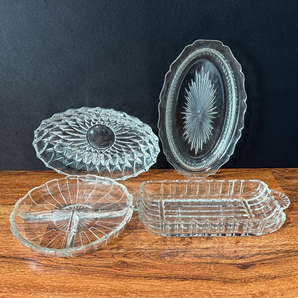 Glass Serving Dishes (4)